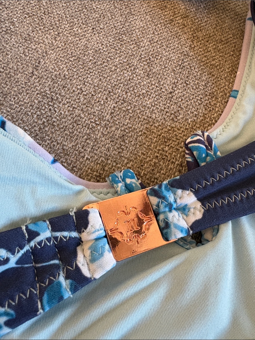 Nanette Lepore Pastel Floral Bikini Set in Light Pink & Light Blue - Picture 7 of 8